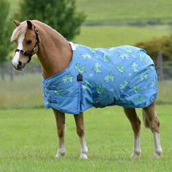 Saxon 600D Pony Standard Neck Lite Turnout Sheet - Dinosaur Print