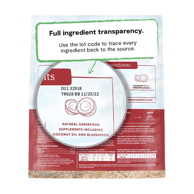 Open Farm Freeze Dried Raw Dog Food - Grass-Fed Beef image number null