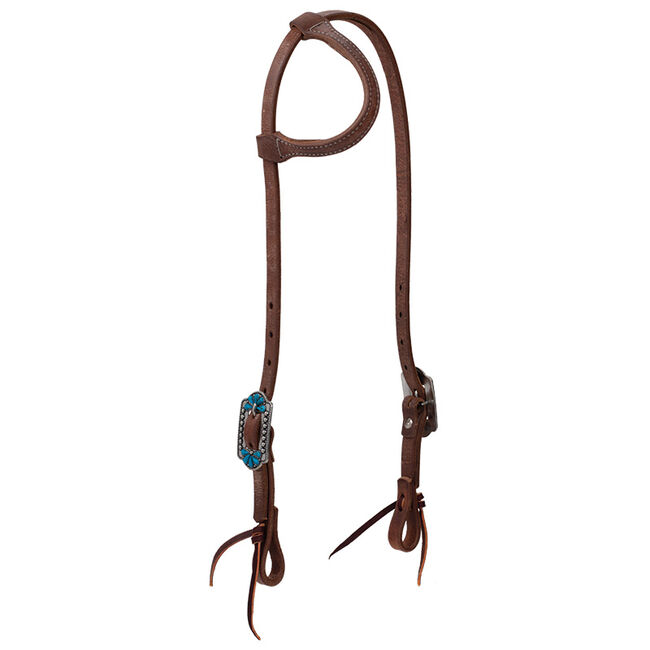 Weaver Equine ProTack Sliding Ear Headstall with Designer Hardware image number null
