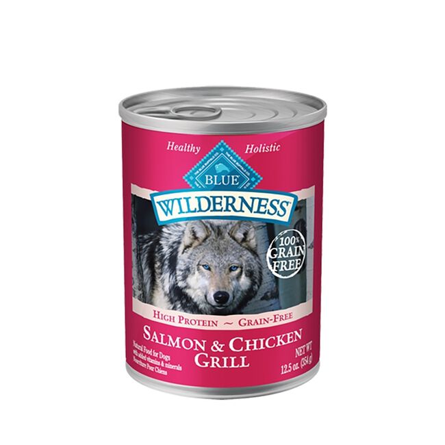 Blue Buffalo Wilderness Wet Dog Food - Salmon and Chicken Grill image number null