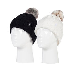 Heat Holders Women's Roll Up Pom Hat