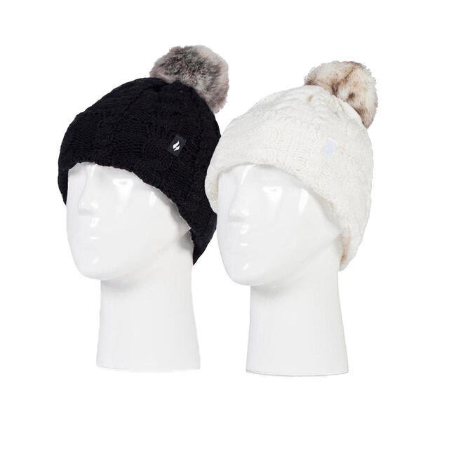 Heat Holders Women's Roll-Up Pom Hat image number null