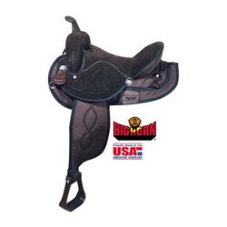 Big Horn Synthetic Suede Full Quarter Horse Western Saddle