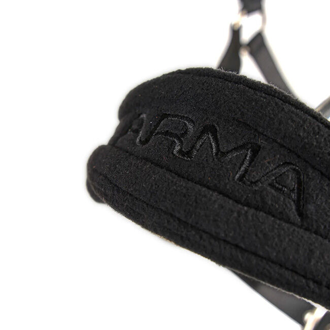 Shires ARMA Comfy Fleece Headcollar & Lead Rope - Black image number null