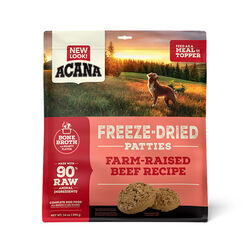 ACANA Freeze-Dried Raw Dog Food Patties - Ranch-Raised Beef Recipe - 14 oz