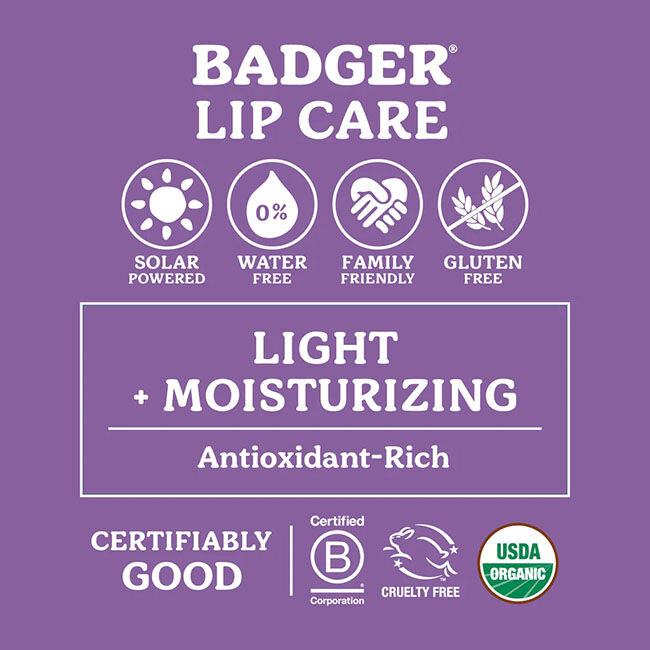 Badger Holiday Jumbo Lip Balm - Peppermint - 0.6 oz image number null