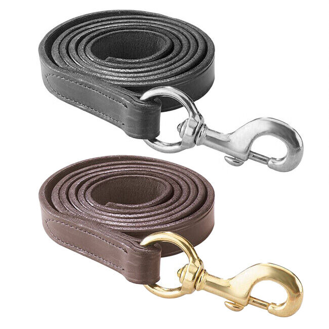 Perri's Leather Lead with Solid Brass Snap image number null