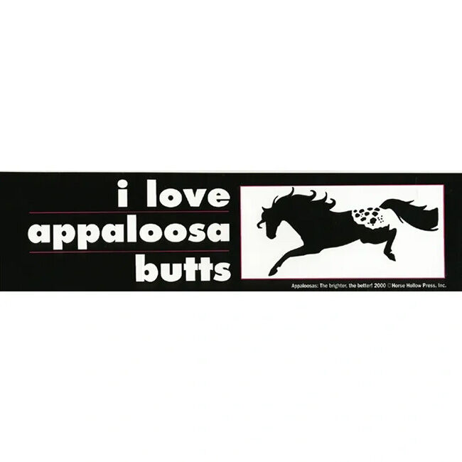 Horse Hollow Press Bumper Sticker - "I Love Appaloosa Butts" image number null