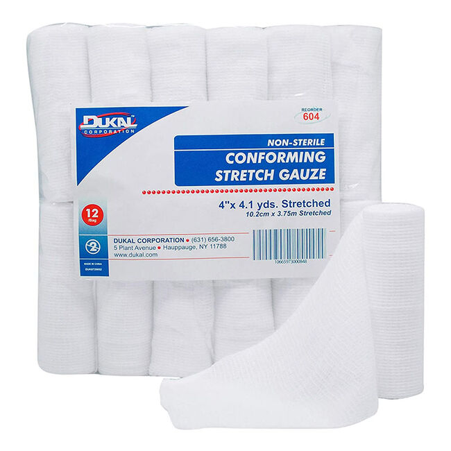 Dukal Non-Sterile Conforming Stretch Gauze - 12-Pack image number null