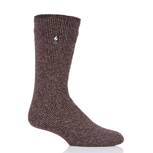 Heat Holders Men's Original Twist Socks - Earth Brown/Mid Brown Twist image number null