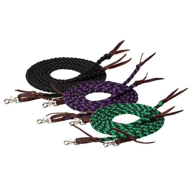Weaver Braided Split Reins - 1/2" x 8' image number null