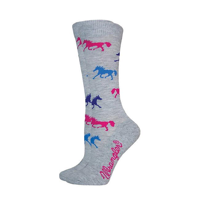 Wrangler Women's Horses Crew Sock image number null