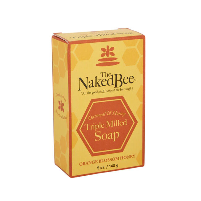 Naked Bee Oatmeal And Honey Triple Milled Bar Soap 5 oz image number null