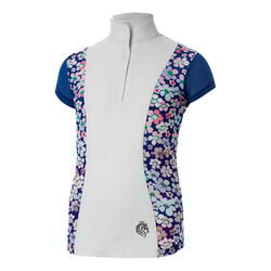 Equinavia Kids' Charlotte Short Sleeve Show Shirt - Galaxy Blue