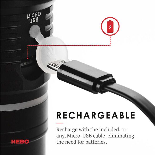 NEBO Slyde King Rechargeable 2-in-1 Work Light and Flashlight image number null