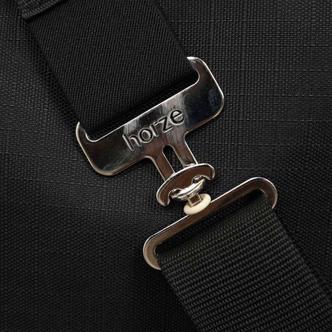 Horze Quebec 1200D Turnout Rug - Caviar Black - Closeout image number null