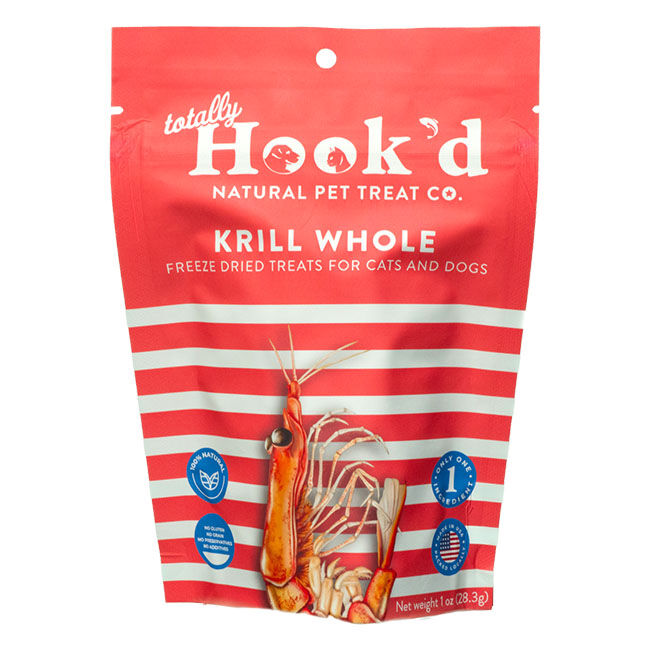 Totally Hook'd Freeze-Dried Krill Treats for Dogs & Cats Totally Hook'd Freeze-Dried Krill Treats for Dogs & Cats