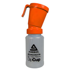 Ambic Non-Return Teat Dip Cup - Orange