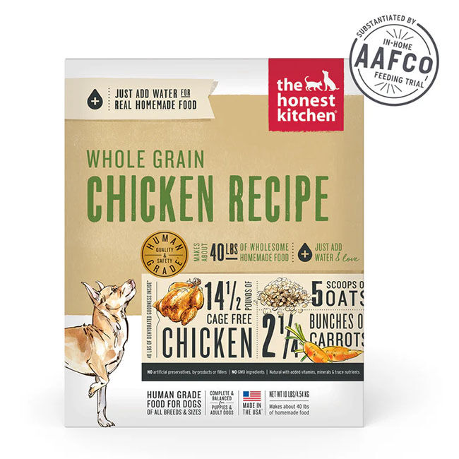 The Honest Kitchen Dehydrated Whole Grain Dog Food - Chicken Recipe image number null