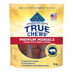 Blue Buffalo True Chews Premium Dog Treats - Premium Morsels Made with Real Steak - 10 oz