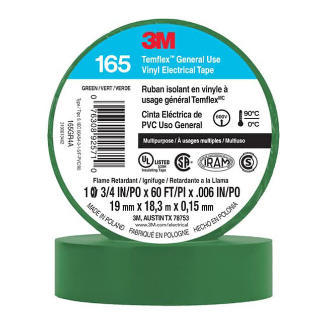 3M Economy Vinyl Electrical Tape - Green image number null