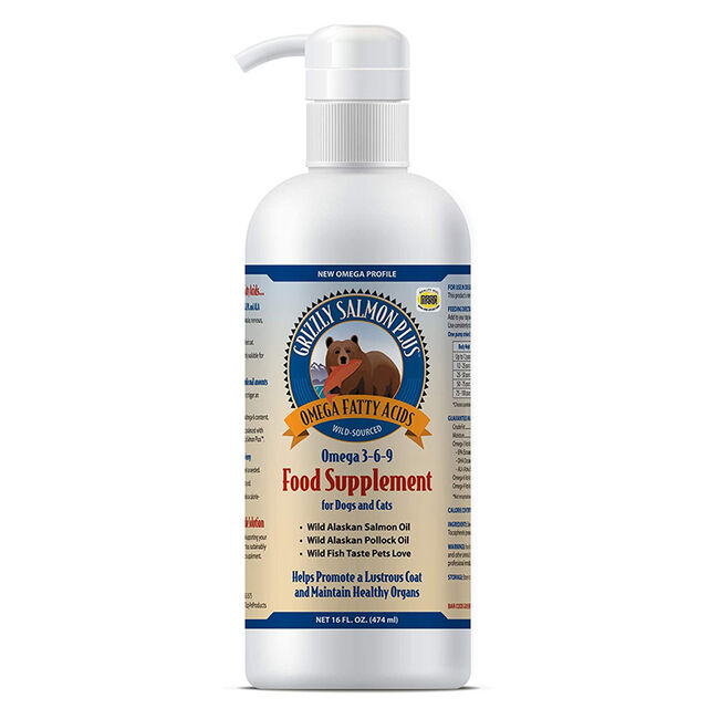 Grizzly Salmon Oil Pet Skin & Coat Supplement  image number null