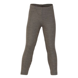 Engel Kids' Wool/Silk Blend Leggings - Walnut