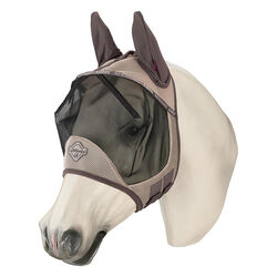 LeMieux Kudos AeroGuard Half Fly Mask - Pecan