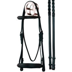 Bobby's English Tack Dressage Raised Padded Bridle