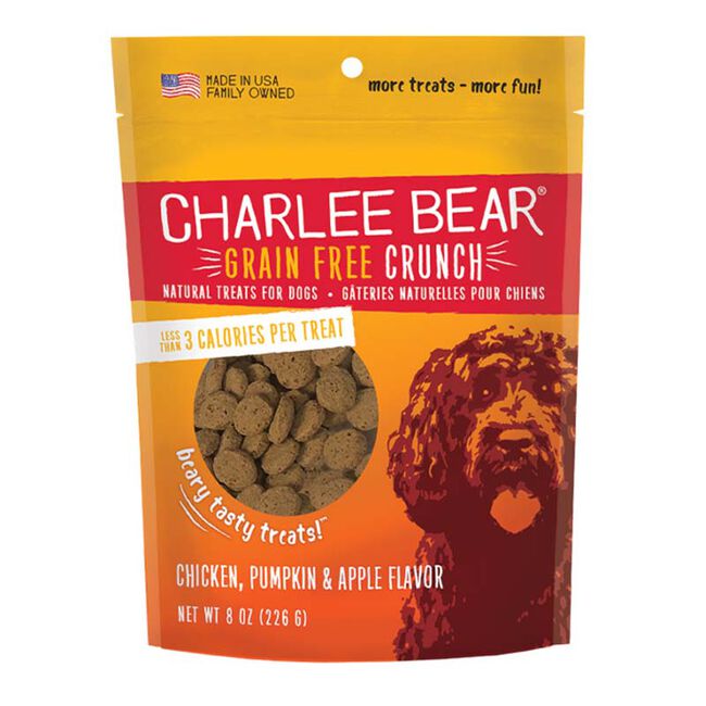 Charlee Bear Grain-Free Crunch Dog Treats - Chicken, Pumpkin & Apple Flavor image number null