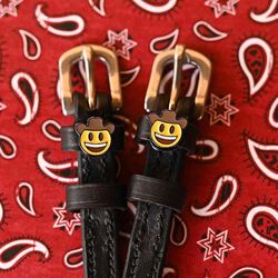 Dreamers & Schemers Spur Straps - Cowboy Emoji