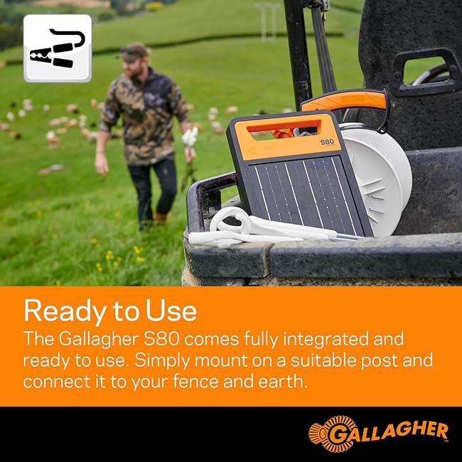 Gallagher S80 Lithium Solar Fence Energizer image number null