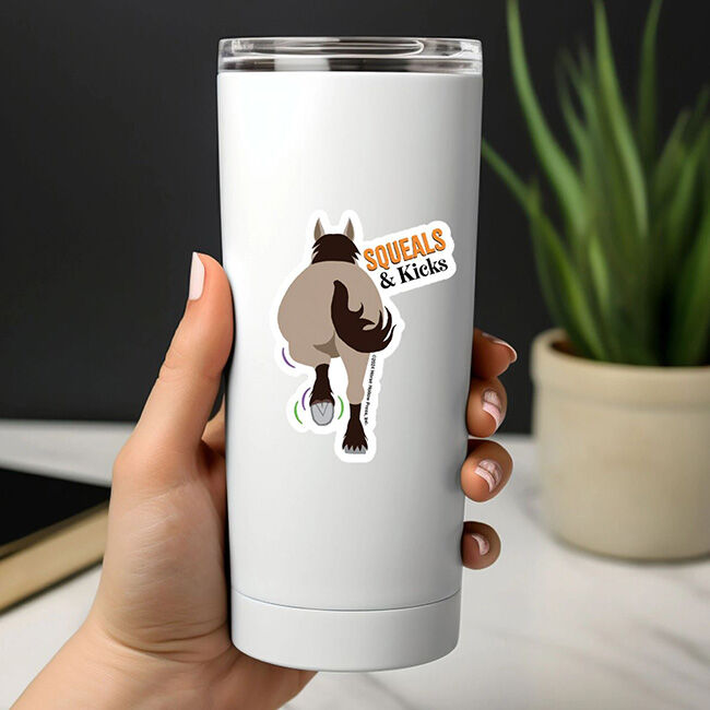 Horse Hollow Press Die-Cut Sticker - Squeals & Kicks image number null