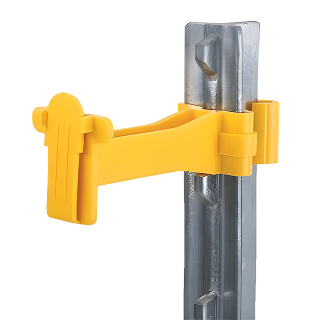 Dare T-Post Tape Insulator Extender - Yellow - 25-Pack image number null