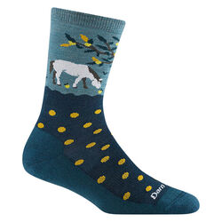 Darn Tough Women's Wild Life Crew Lightweight Lifestyle Sock - Dark Teal