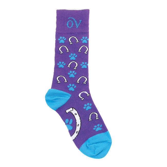 Ovation Lucky Kids Socks - Grape & Turquoise image number null