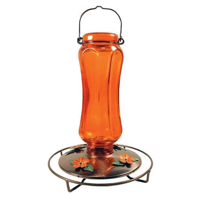 Perky-Pet Carnival Glass Vintage Oriole Feeder - 16 oz Nectar Capacity image number null