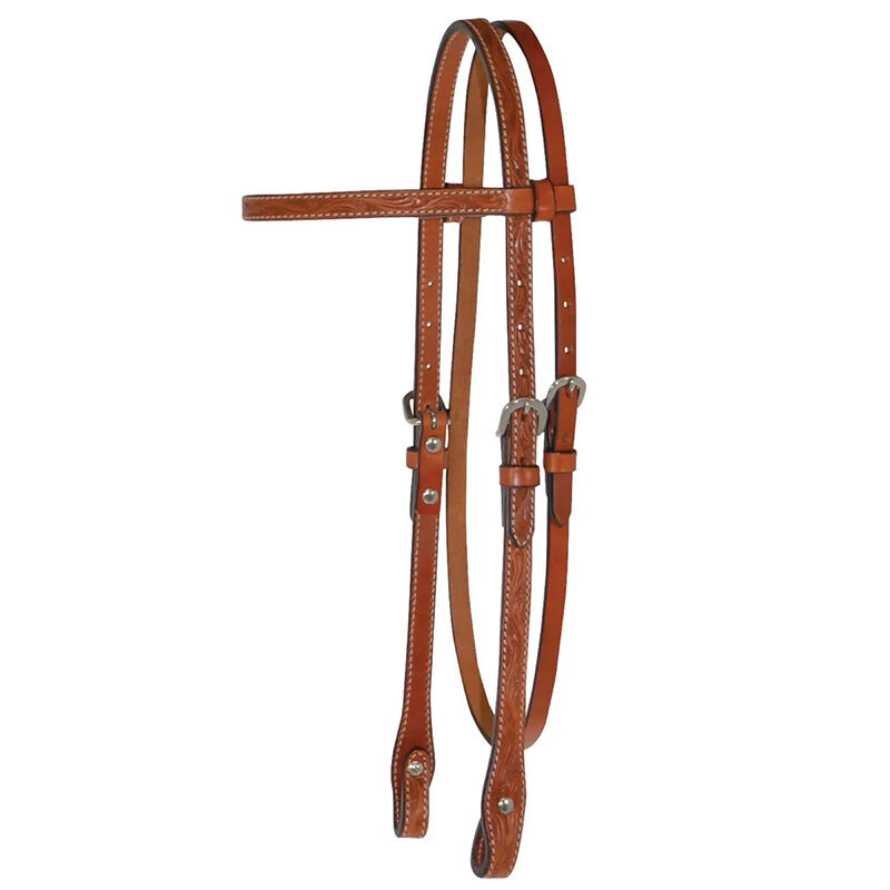 2024公式店舗 Circle Y Classic Floral Browband Headstall | The Cheshire Horse アート・デザイン・音楽