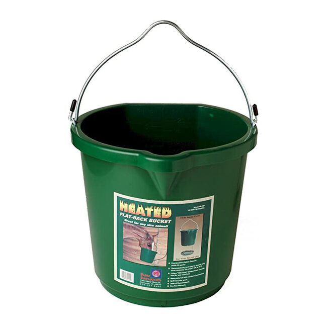 Farm Innovators Heated Flatback Bucket 5 Gallon, Green image number null