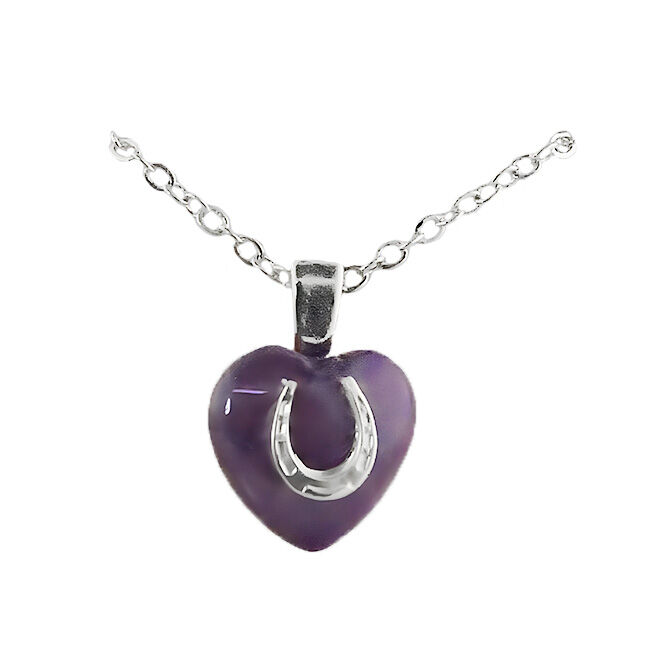 Finishing Touch of Kentucky Purple Heart and Horseshoe Necklace  image number null