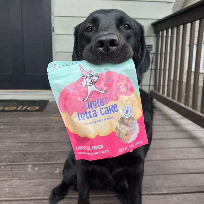 Shameless Pets Crunchy Dog Treats - Hole Lotta Cake with Peanut Butter Flavor - 5 oz image number null