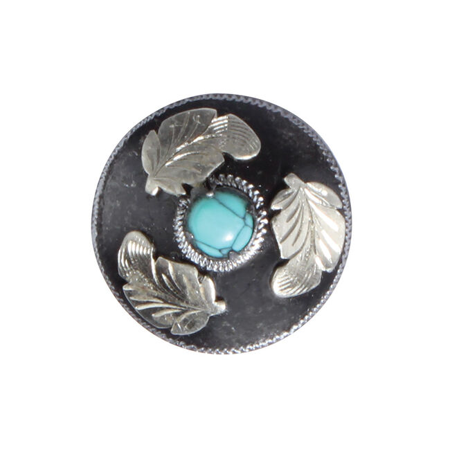 Professional's Choice Turquoise Feather Concho image number null