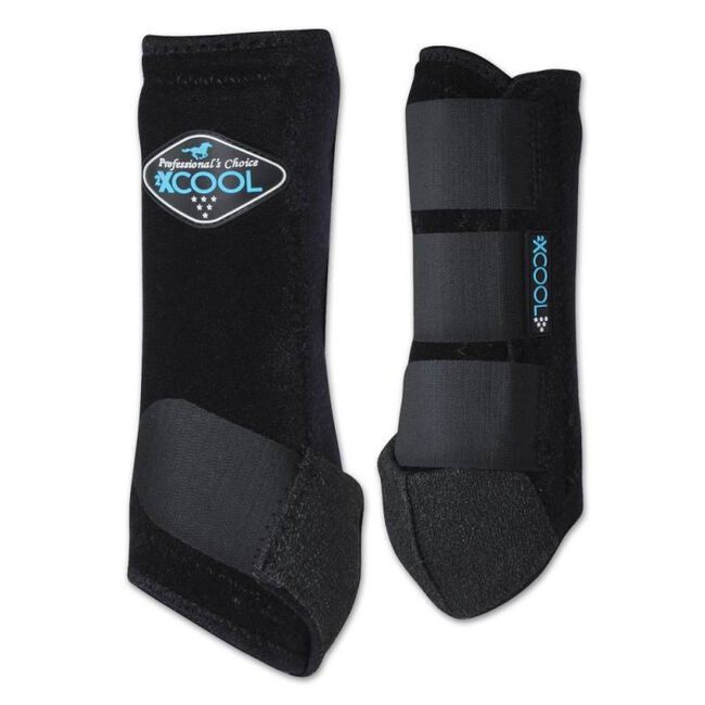 Professional's Choice 2XCool Sports Medicine Boots - Front Pair - Black image number null