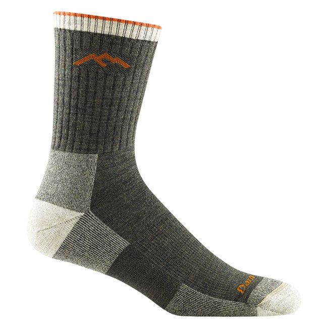 Darn Tough Men's Hiker Micro Crew Midweight Hiking Sock - Olive image number null