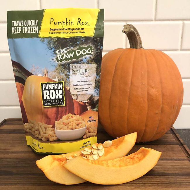 OC Raw Frozen Pumpkin Rox Digestive Supplement for Dogs & Cats The