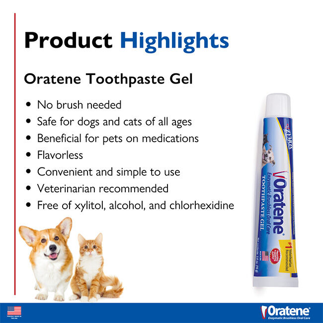 ZYMOX Oratene Enzymatic Brushless Toothpaste Gel - 2.5 oz image number null