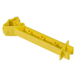 Zareba Reverse T-Post 5" Extended Insulator - Yellow - 25-Pack
