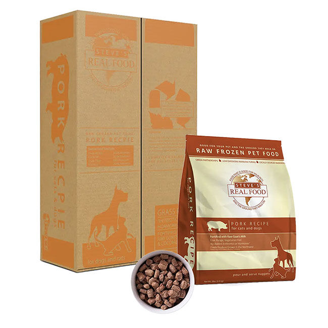 Steve's Real Food Raw Frozen Dog & Cat Food - Pork Nuggets image number null