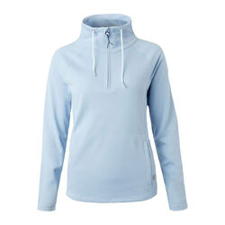 Horze Women's Ira Technical Half Zip Sweatshirt with High Neck - Cashmere Blue
