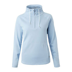 Horze Women's Ira Technical Half Zip Sweatshirt with High Neck - Cashmere Blue
